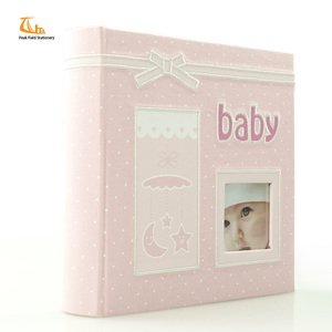 Custom Baby <span class=keywords><strong>Design</strong></span> 10x12 <span class=keywords><strong>Album</strong></span> di foto di alta qualità copertina in tessuto con 100 pagine e Logo in rilievo - Product Image 2