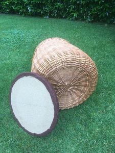 Cesta de Lavado Plegable Vintage de Ratán Ecológico con Diseño Desmontable para Almacenamiento - Product Image 3
