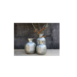Florero dorado de aluminio de último diseño, florero pequeño de METAL para decoración de boda, maceta de METAL - Product Image 5