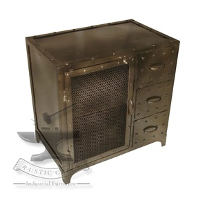 Petite armoire de rangement en fer minimaliste industriel pour meubles de maison salon hôpital hôtel école appartement bureau à domicile - Product Image 1