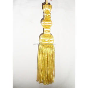 OEM Wholesale Spanish Borlas Bolitas Tassels Gold Bullion Excellent Quality Metallic Gold Borlas Con Bolitas Tassels Customized - Product Image 4