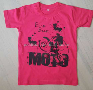 T-shirt pour garçons à manches courtes en coton 100% décontracté brodé - Fournisseur en gros de coton biologique en bambou - Product Image 3