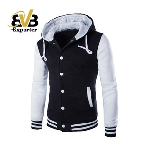 Chaquetas con capucha de lana de marca personalizada, sudaderas con cierre de botones de temporada de invierno, estilo universitario con logotipo personalizado - Product Image 3