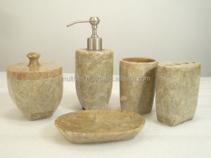 Luxury Marble <b>Bathroom</b> Decorations <b>Bathroom</b> <b>Accessories</b> <b>Set</b> of 4 Pc for Home Use - Product Image 5