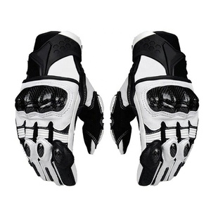 Guantes de carreras con logotipo personalizado Guantes de cuero para deportes Moto Bike para carreras de motos - Product Image 1