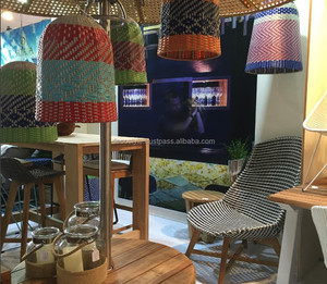 Lámpara colgante de araña de mimbre tejida, diseño elegante de mimbre tejido para decoración del hogar - Product Image 3