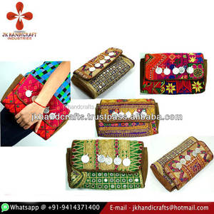 En gros Designer En Cuir Embrayage Sacs Ethnique Vintage Sac À Main En Tissu - Product Image 2