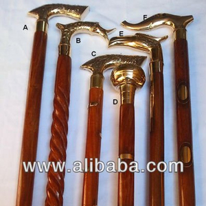 Nuevos bastones y bastones decorativos de madera para ancianos con asas de latón/bastones de madera con mango de latón - Product Image 4