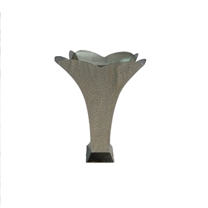 Antique Finishing Decorative Flower <b>Vase</b> Tabletop <b>Vase</b> Best Quality Aluminium Metal Eco-Friendly <b>Unique</b> Design Multi-Functional - Product Image 2