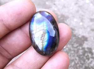 Blue Flash naturel Labradorite cabochons de pierres précieuses en vrac forme ovale pour pendentif pour la fabrication de cadeaux en gros - Product Image 3