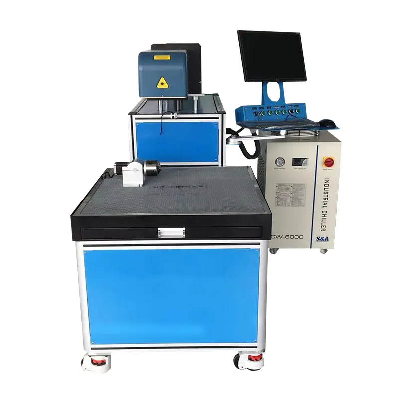 High speed 3D dynamic focus laser marking cutting machine for paper cut greeting card for birthday