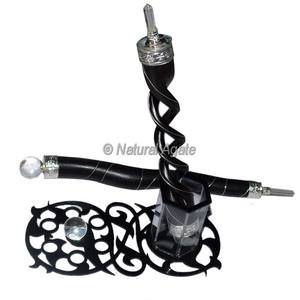 ไม้กายสิทธิ์รักษาจักระ7ชิ้นหินอาเกตธรรมชาติหินคริสตัลของที่ระลึกสไตล์ทางศาสนาจากแท่งบำบัด - Product Image 4