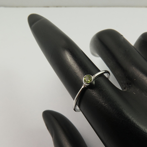 คอลเลกชันพลอยเพอริดอทสีเขียวธรรมชาติ925เครื่องประดับเงินสเตอร์ลิงแท้แหวนเล็กๆเครื่องประดับที่ประณีต - Product Image 3