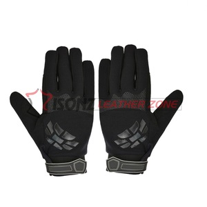 Gants de travail en cuir synthétique noir de qualité supérieure, antidérapants, 10 pouces, sans latex - Product Image 2