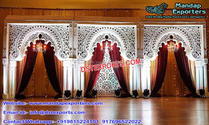 Paneles de puerta de fibra para decoración de escenario, conjunto de escenario de boda, estilo asiático, novedad - Product Image 2