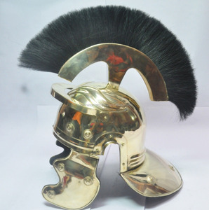 Casco de Gladiador, armadura romana Medieval de latón, traje espartano Sca Armour CHMH30020 - Product Image 4