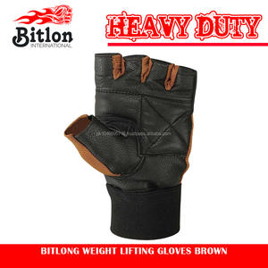 ถุงมือยกน้ำหนักชายหญิงสีน้ำตาล - Product Image 4