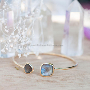 ชุดเครื่องประดับอัญมณีลาบราดอไรต์คุณภาพสูงใช้ได้ทั้งชายและหญิงวัสดุทองเหลืองสำหรับงานแต่งงานหรืองานปาร์ตี้ - Product Image 1