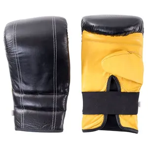 Guanti da borsa per allenamento di punzonatura pesante guanti da pugno in pelle di mucca per boxe Muay Thai MMA Kickboxing arti marziali