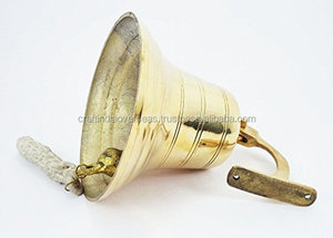 ระฆังทะเลทองเหลืองสำหรับห้องและตกแต่งบ้านใช้รายการหัตถกรรมโลหะงานฝีมือโลหะและการตกแต่งโลหะ - Product Image 3