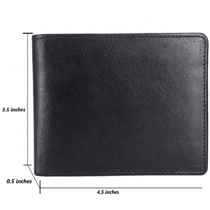 Indian Exporter <b>RFID</b> Black <b>Wallet</b> for Men Premium Leather Slim <b>Wallet</b> with Secure <b>RFID</b> Protection Available For Sale - Product Image 5