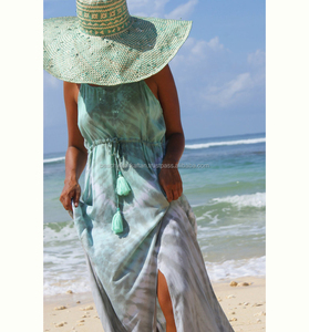 คอลเลกชันที่ไม่ซ้ำกันของผู้หญิงสวมใส่เรยอนมัดย้อมชายหาดยาวสวมใส่ชุด Maxi - Product Image 2