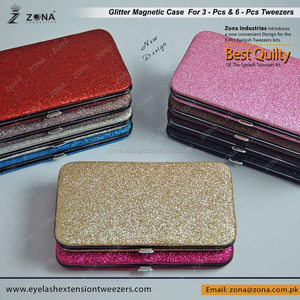 ชุดแหนบขนตาแม่เหล็กกลิตเตอร์สีโรสโกลด์3ชิ้นกล่องต่อขนตาพลาสติกสี่เหลี่ยมฉลากส่วนตัว - Product Image 3