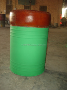 Taburete de tambor para tapicería Industrial, taburete de arte jodhpur con tapa de cuero - Product Image 3