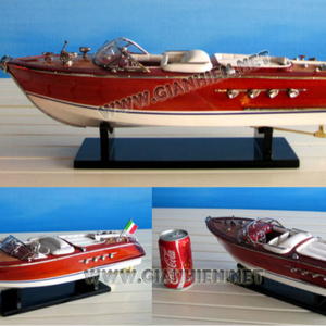 Deko — bateau artisanal en bois, modèle d'aquarama - Product Image 2