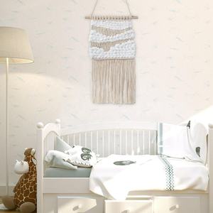 งานฝีมือทันสมัย ผ้าทอแขวนผนัง 100% ผ้าฝ้าย เป็นมิตรกับสิ่งแวดล้อม ของตกแต่งบ้าน - Product Image 3