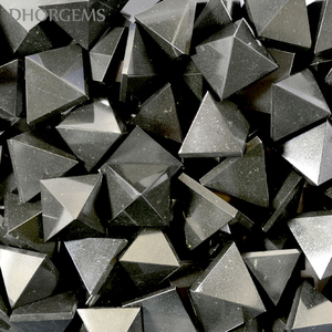 Pyramide en obsidienne noire naturelle, pyramide de pierres précieuses, pour la décoration, vente en gros, pierres précieuses cristal - Product Image 2