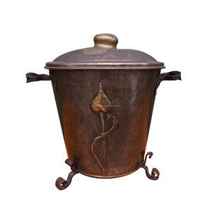 Seau à charbon en métal galvanisé fosses à feu accessoires d'extérieur pour la maison jardin Style ancien Meilleures ventes Seau à charbon lourd Décoratif - Product Image 4