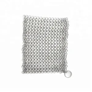 YOUJIU Kitchen Cleaning Stainless Steel Chainmail Scrubber / Cast Iron Cleaner