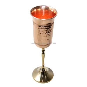 <b>Glass</b> Luxury Design Metal Wine <b>Glass</b> Eco-Friendly Metal Brass <b>Goblet</b> <b>Glass</b> Wedding Tabletop Drinkware - Product Image 5