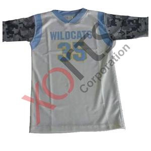 Vente en gros Maillot de baseball unisexe personnalisé Vêtements de sport légers et respirants Rayures noires rouges blanches sublimées grande taille - Product Image 2