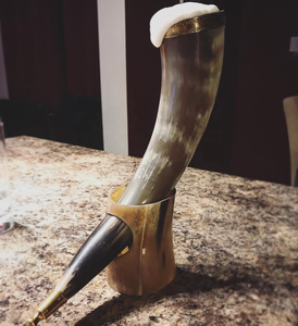 Top Classic Wine Buffalo Horn Mug Direct Factory Artesanías de alta calidad Tankard de cuerno vikingo a precio barato por LUXURY CRAFTS - Product Image 5