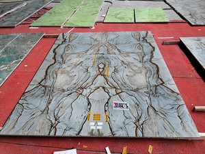 Dalle de <span class=keywords><strong>Pierre</strong></span> de Luxe Brésil <span class=keywords><strong>Rome</strong></span> Impression Quartz Naturel Brun - Product Image 5