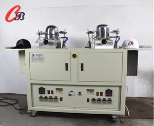 2 heads caps and hats steam ironing machine control by one worker CB-102NB Capble