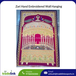 Zari ผ้าแขวนผนังปักด้วยมือสินค้าตกแต่งบ้านสำหรับห้องบ้านไร่หรือสไตล์ INS บรรจุในกล่อง - Product Image 4