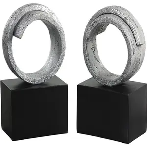 חדש שחור יוקרה סטנדרטי אמנות אטרקטיבי Bookend הגשת מודרני מחקר בבית חדר קישוט Bookend