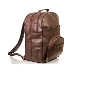 Men's Genuine Vintage Leather Back Pack Laptop Backpack Bag