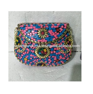 Bolso de noche de lujo personalizado, bolso de mano con cuentas para mujer para bodas, venta al por mayor de Guru Kirpa Exports - Product Image 6