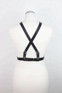 Arnés de cuerpo de cuero genuino, alta calidad, fetiche, GDH-0018 - Product Image 6