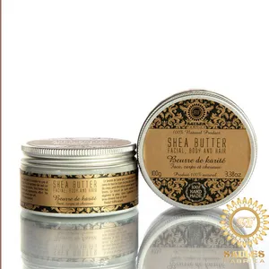 Manteca corporal natural Rica 100% hecha a mano con karité para suavizar la piel y brillar 100g