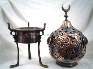 BR31โอเรียนเต็ลแกะสลักทองเหลืองที่ทำด้วยมือเตาธูป - Product Image 2