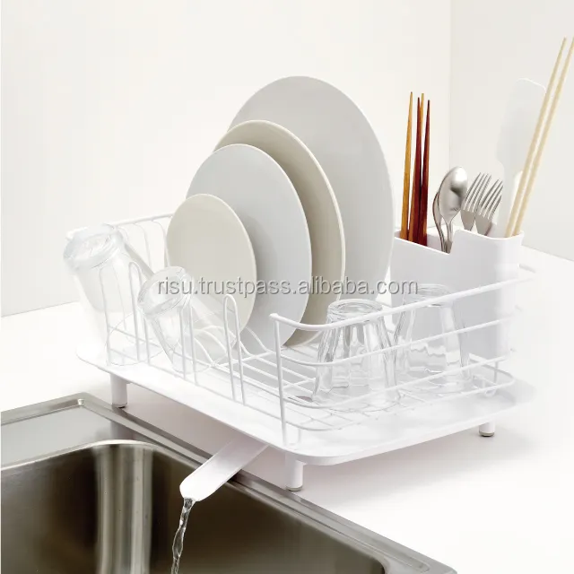 Stylish and Functional stainless steel dish drainer Liberalista Dish Drainer with movable drainage