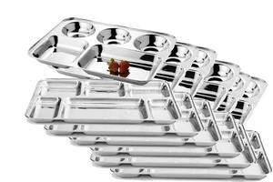 Veqking plaque de compartiment en acier inoxydable, plateau à compartiments multiples - Product Image 4