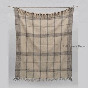 Manta de Algodón Personalizada de Navidad, Manta Decorativa para Sofá, Mantas de Lujo Indias al por Mayor - Product Image 4