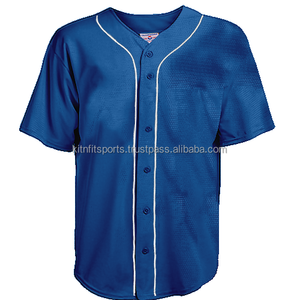 Maillot de Baseball en cuir véritable bleu marine, sans logo, vente en gros, à bas prix - Product Image 6