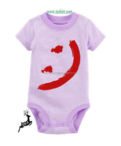 High Quality Boutique Baby Romper Cute Organic Cotton Winter Unisex Snap Button Closure Short Sleeve - Product Image 2